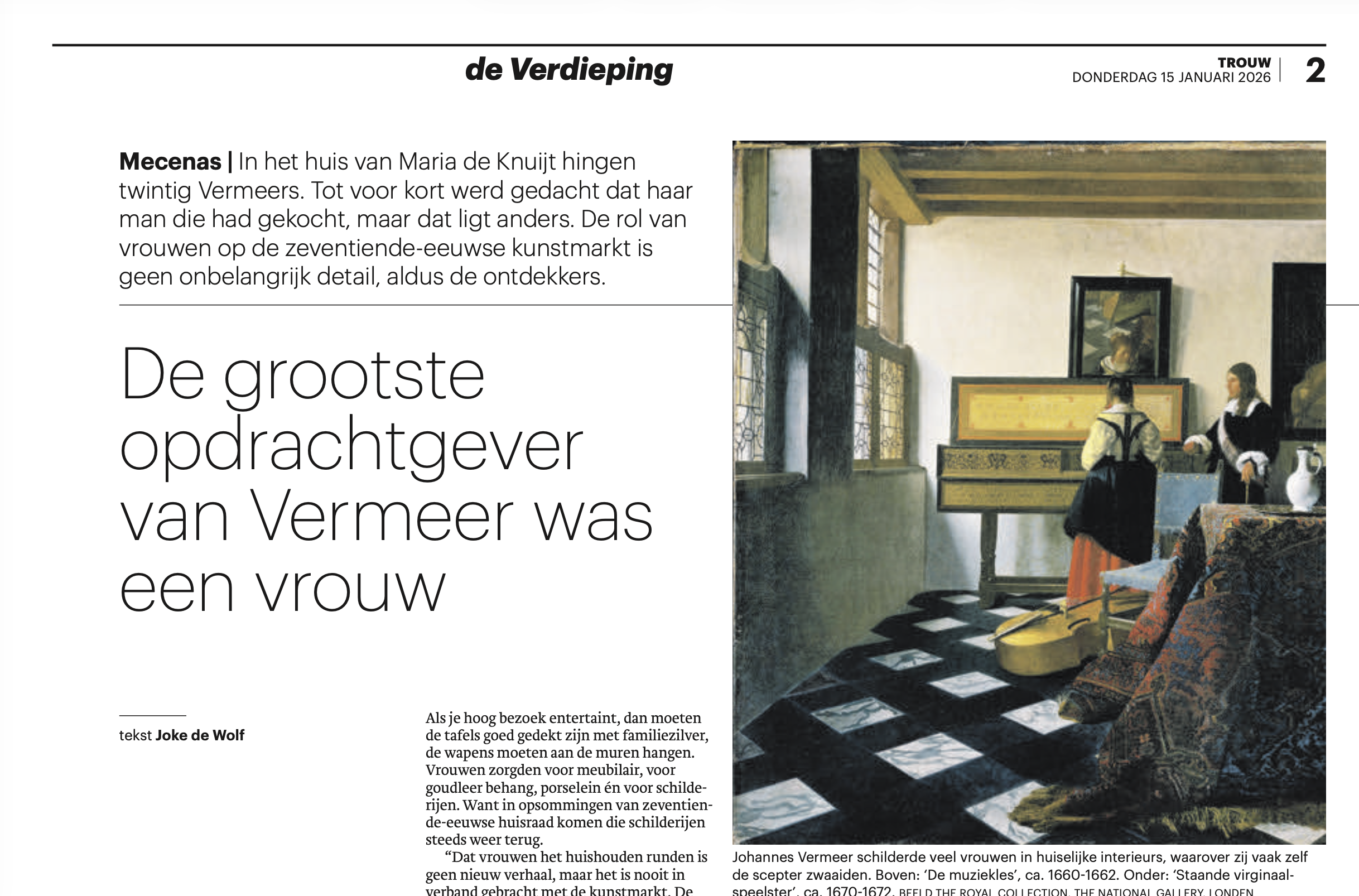 The Woman Behind Vermeer: Publications and Podcast on Maria de Knuijt