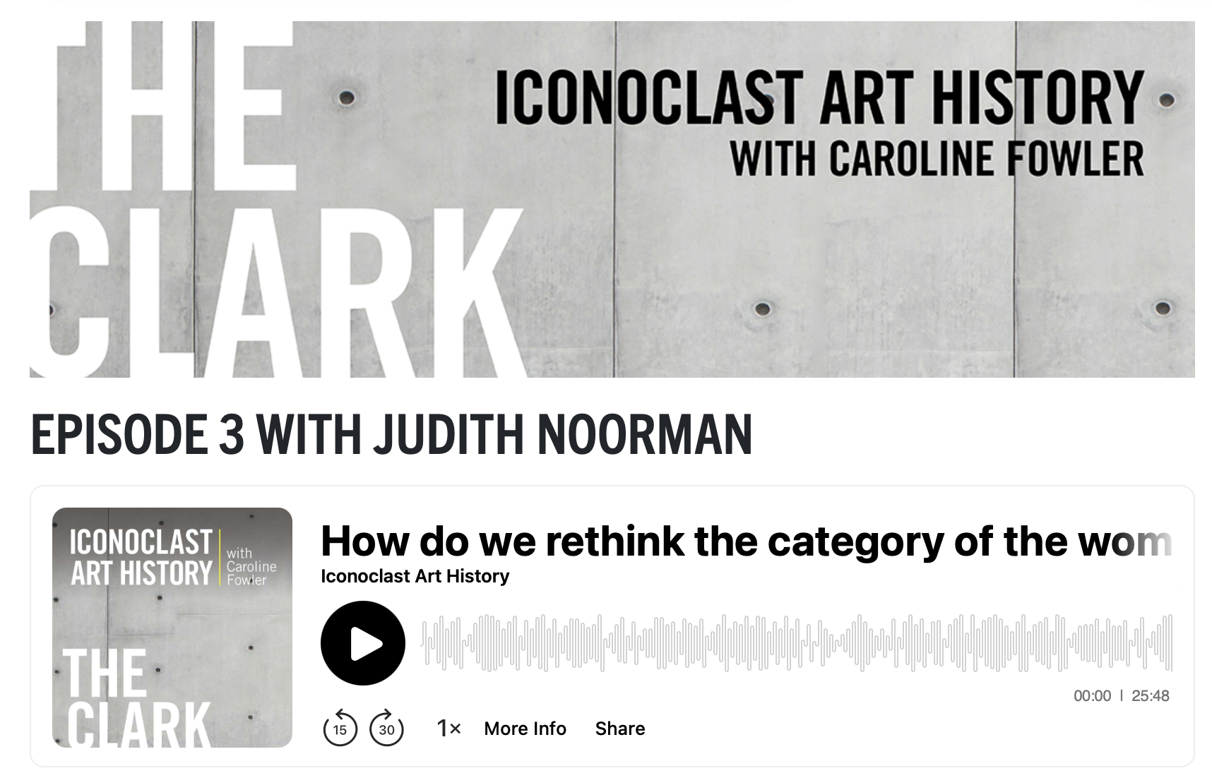 Judith Noorman on The Clark podcast